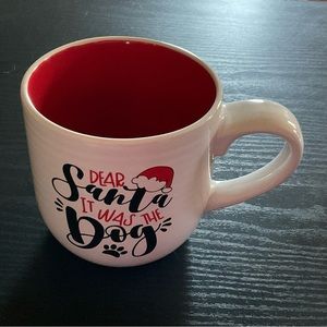 Ceramic Christmas Dog Mug